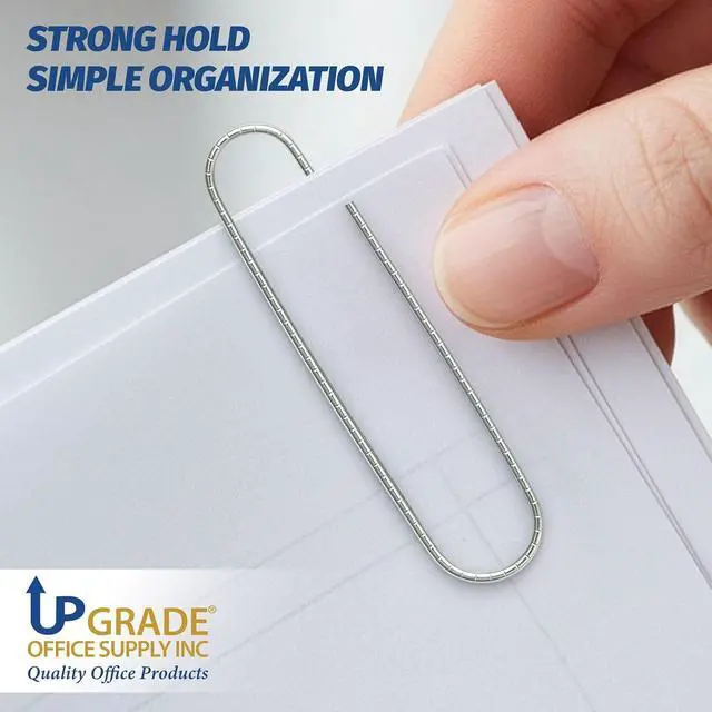 Alt view image 5 of 7 - Upgrade Office Supply Jumbo Paper Clips, 300 Count, 3 Boxes of 100, Made in USA