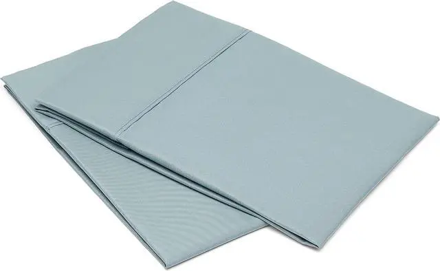Alt view image 2 of 4 - Amazon Basics Standard Pillowcases Set of 2 - Lightweight, Super Soft Easy Care Microfiber, Spa Blue, 30" L x 20" W, Pillows Not Included