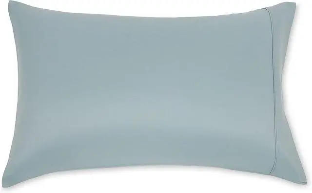 Alt view image 4 of 4 - Amazon Basics Standard Pillowcases Set of 2 - Lightweight, Super Soft Easy Care Microfiber, Spa Blue, 30" L x 20" W, Pillows Not Included