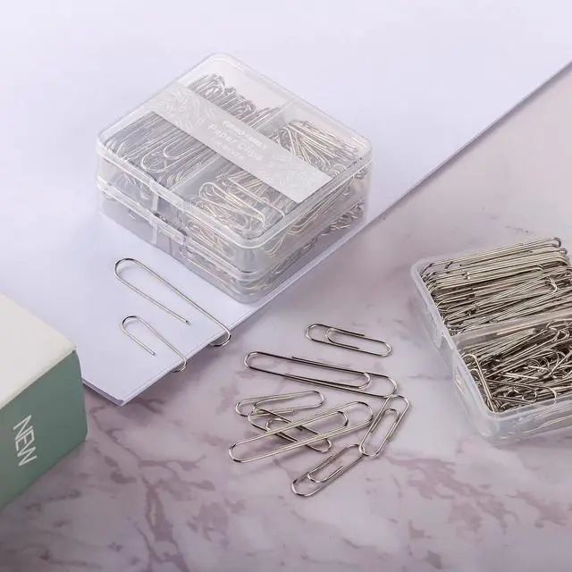 Alt view image 5 of 6 - FUDAO FAMILY Paper Clips Assorted Sizes, Large and Small Paper Clips, Paper Clip, Paperclips, Pack of 3 Boxes of 100 Clips Each (300 Clips Total)