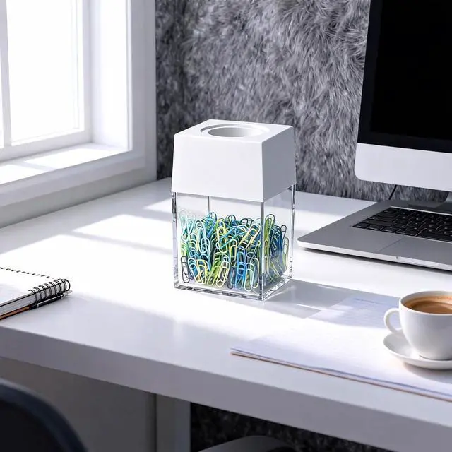 Alt view image 5 of 6 - grwanpen® Extra Large Magnetic Paper Cilp Dispenser, 500 Clip Capacity ,Black,1 pack