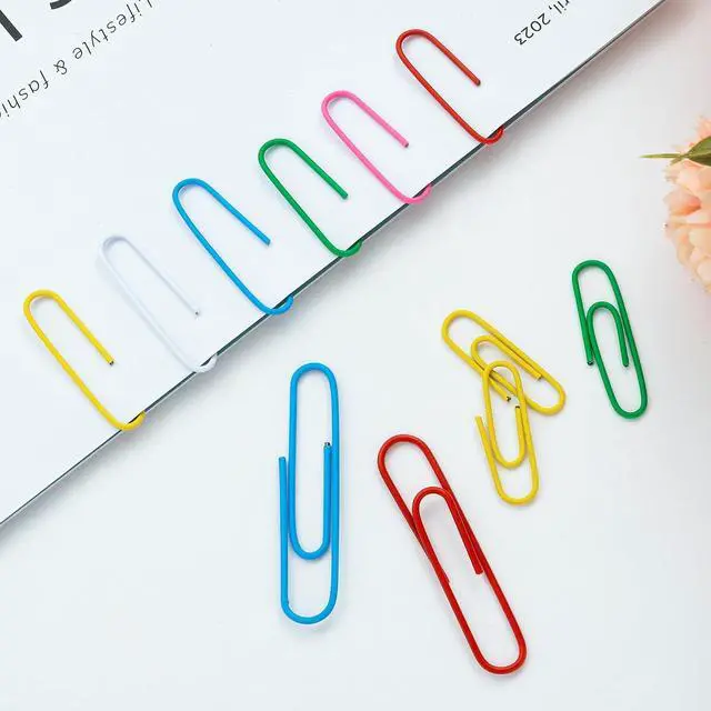 Alt view image 3 of 6 - Paper Clips Assorted Sizes, Cute Colored Paper Clip for Office Supplies,Small Medium Large Jumbo, Colorful and Heavy Duty, Ideal for Bookmark- Pack of 350