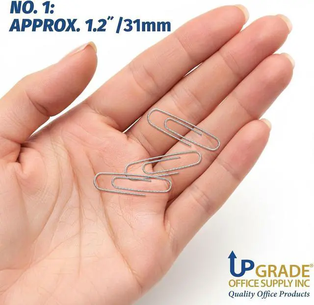 Alt view image 6 of 7 - Upgrade Office Supply #1 Paper Clips, 600 Count, 6 Boxes of 100, Made in USA