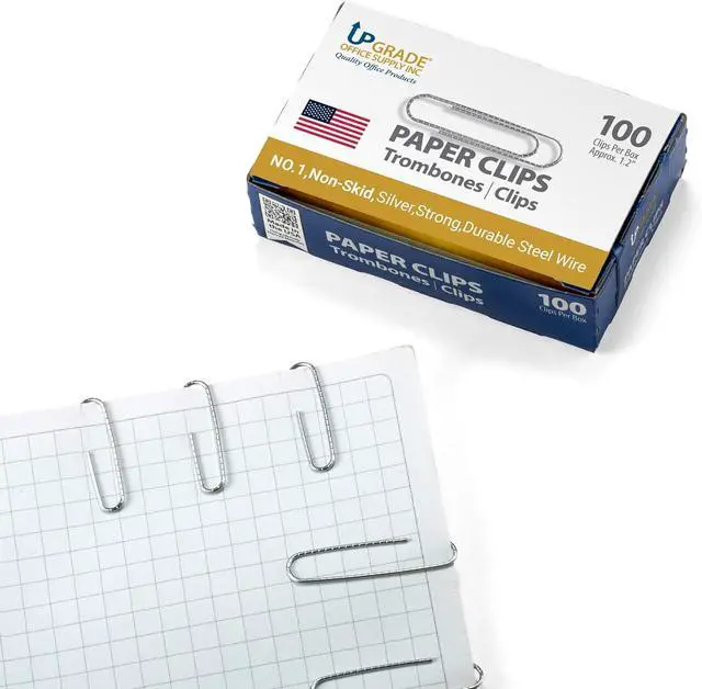 Alt view image 7 of 7 - Upgrade Office Supply #1 Paper Clips, 600 Count, 6 Boxes of 100, Made in USA