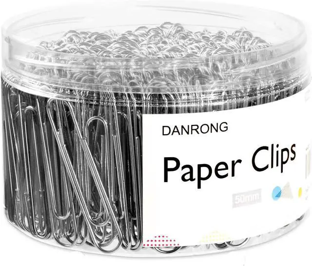 Main image of Silver Jumbo Paper Clips, 270pcs 2 Inch (50 mm) Paper Clip, Large Paperclips Great for Office School and Personal Use(2 in, Silver)