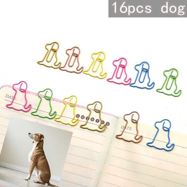Alt view image 3 of 6 - 96 Pcs Cute Animal Shaped Paper Clips, Fun Office Supplies