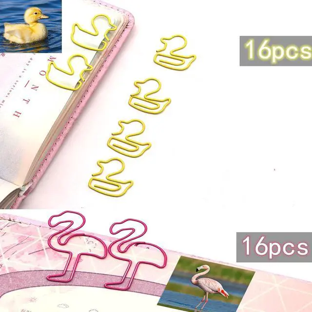 Alt view image 6 of 6 - 96 Pcs Cute Animal Shaped Paper Clips, Fun Office Supplies