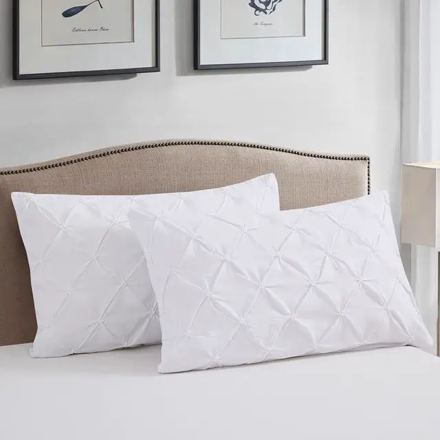 Main image of Vaulia Standard Pillow Shams 20 x 26 Set of 2, White