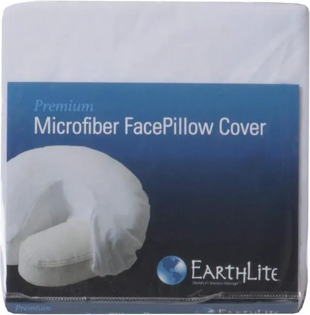 Alt view image 2 of 3 - EARTHLITE Professional Microfiber Face Cradle Cover - Silky, Wrinkle Resistant, Quick-Drying, Reusable Massage Table Face Pillow Cover (1 Pack)
