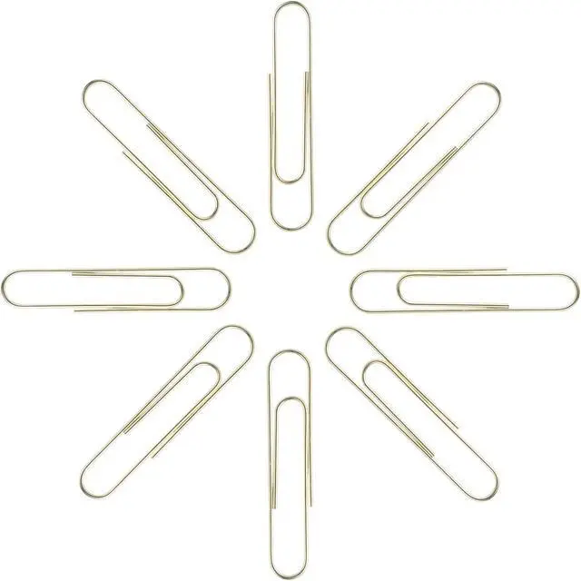 Alt view image 3 of 6 - Large Paper Clips, Gold Paper Clips, 2 Inch Paper Clip, Jumbo Paperclips 100/Pack