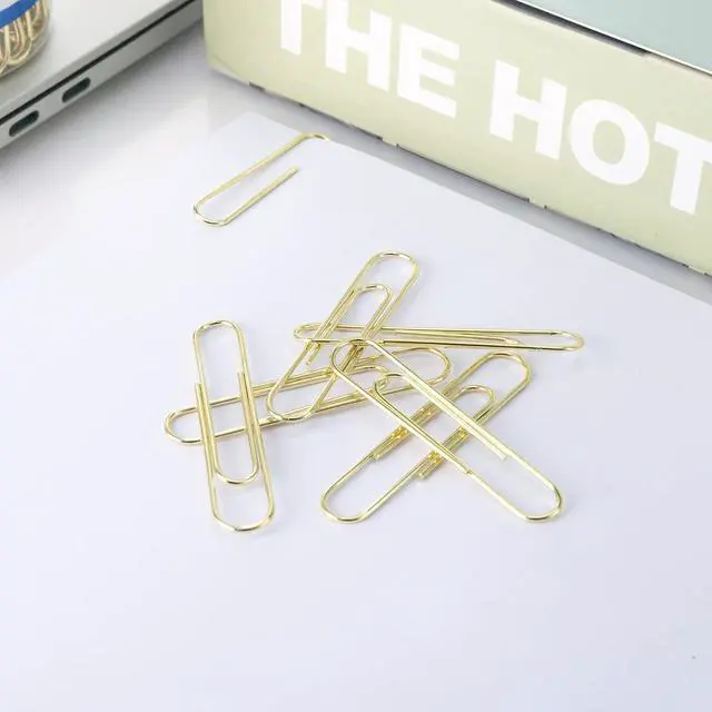 Alt view image 5 of 6 - Large Paper Clips, Gold Paper Clips, 2 Inch Paper Clip, Jumbo Paperclips 100/Pack