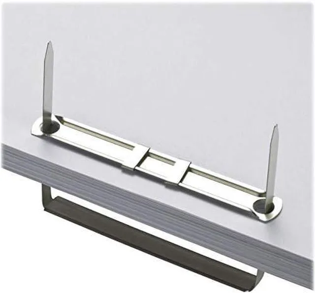Alt view image 4 of 4 - Officemate Prong Paper Fasteners, 2 inch Capacity, 2.75 inch Base, Box of 50 Complete Sets, (99852), Silver