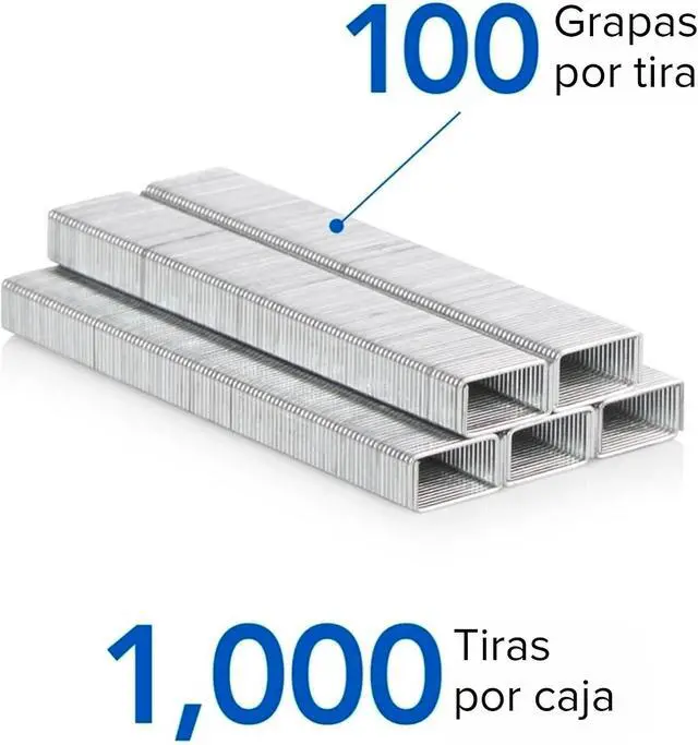 Alt view image 4 of 5 - Swingline Staples, Heavy Duty, 3/8" Length, 60 Sheet Capacity, 100/Strip, 1000/Box, 1 Pack (35318)