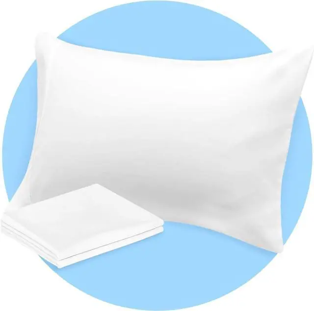 Main image of Avalon Bedding Pillow Cases Standard Size White Pillow Cases Set of 2 Cotton Blend 200 TC Soft & Breathable Perfect for Home & Hospital, Hotel Quality Queen Pillow Protectors 30x20 Inches