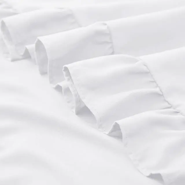 Alt view image 7 of 7 - KKJIAF White Lumbar Pillow Covers 12x20 Inch Set of 2