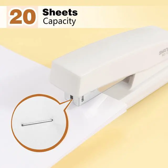 Alt view image 3 of 7 - Tamaki Stapler, Office Stapler, Small Staplers for Desk, White