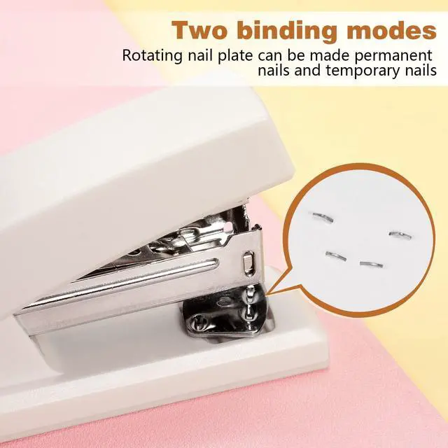 Alt view image 4 of 7 - Tamaki Stapler, Office Stapler, Small Staplers for Desk, White