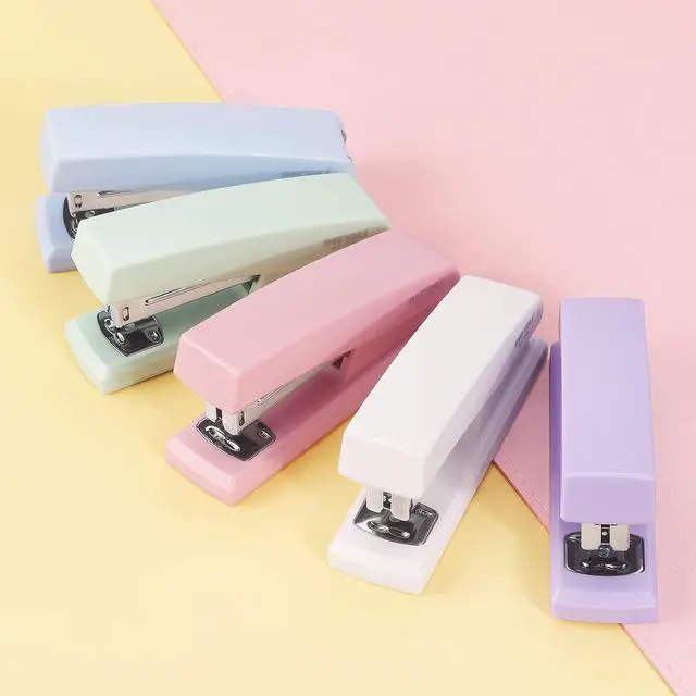 Alt view image 7 of 7 - Tamaki Stapler, Office Stapler, Small Staplers for Desk, White