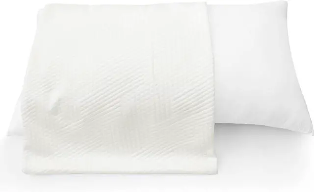 Main image of Shatex Queen Size Pillowcase for Hair and Skin, 1 Pack Pillow Case 100% Viscose Bamboo - Soft, Breathable & Wrinkle-Free - White Cooling Pillow Cover with Hidden Zipper, 20x28 Inches