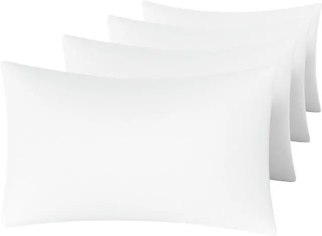 Main image of MINIPANDA White Pillow Cases Set of 4 Queen Size, Envelope Design