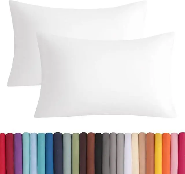 Main image of BEDSUM Standard Microfiber Envelope Pillowcases - Set of 2, 20x26, White