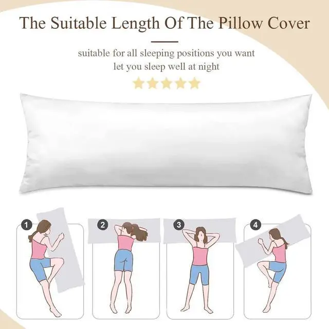 Alt view image 5 of 7 - Personalized Photo Pillowcase, Solid White, 20"x54"