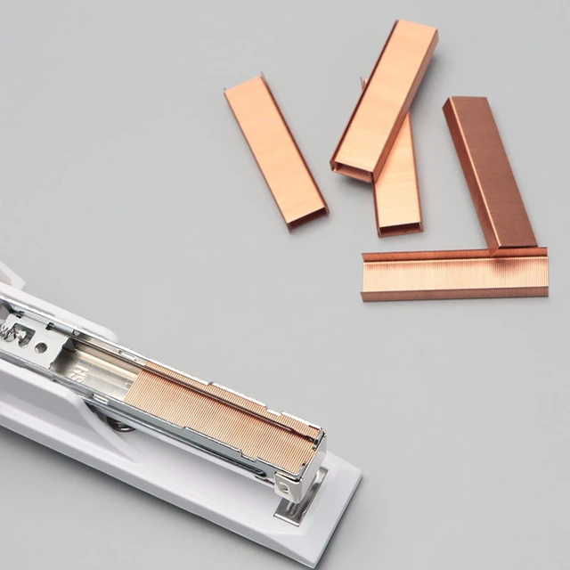 Alt view image 4 of 7 - NatSumeBasics 6000 Rose Gold Staples 26/6 Standard Colored Staple Refill