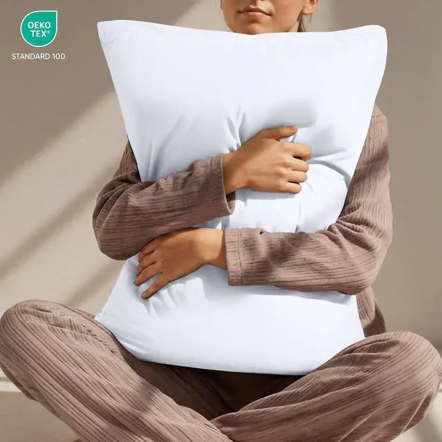 Alt view image 7 of 7 - Utopia Bedding 4 Pack Pillow Protectors with Zipper Queen Size, Soft Brushed Microfiber Fabric Pillow Cases, Shrinkage and Fade Resistant Pillow Covers (White)