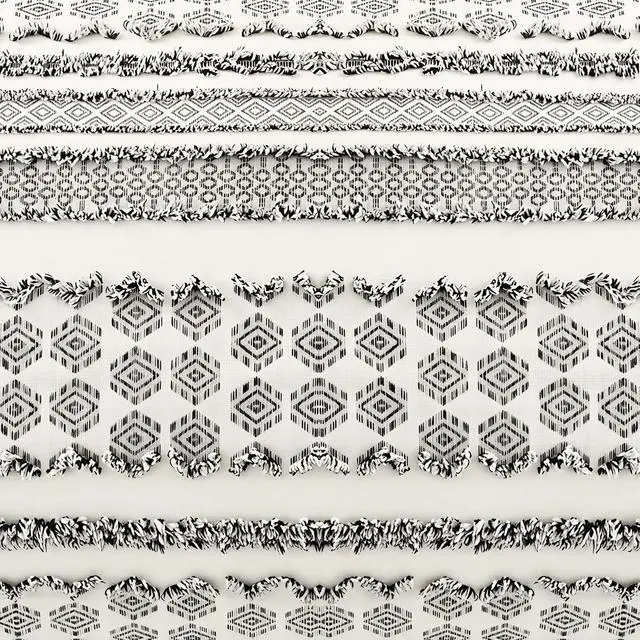 Alt view image 6 of 6 - DOWNSTORIA Body Pillow Cover, Boho Cutwork Decorative Body Pillowcase, Ultra Soft Microfiber Long Pillowcase with Envelope Closure 20x54 inch (Boho Black)