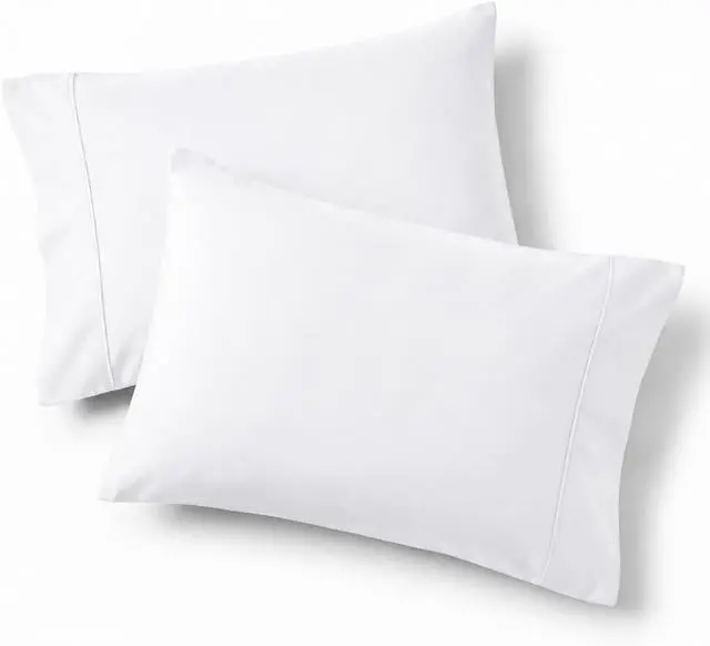 Main image of Bedsure Queen Pillow Cases Set of 2 - White Brushed Microfiber Pillowcase 2 Pack, Super Soft Pillowcase, Pillow Shams Covers with Envelope Closure for Kids, Wrinkle, Fade Resistant, 20x30 Inches