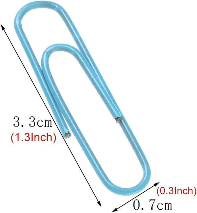 Alt view image 5 of 7 - SUMAJU 500 PCS Colored Paper Clips, 33 mm/1.3Inch Assorted Paperclips