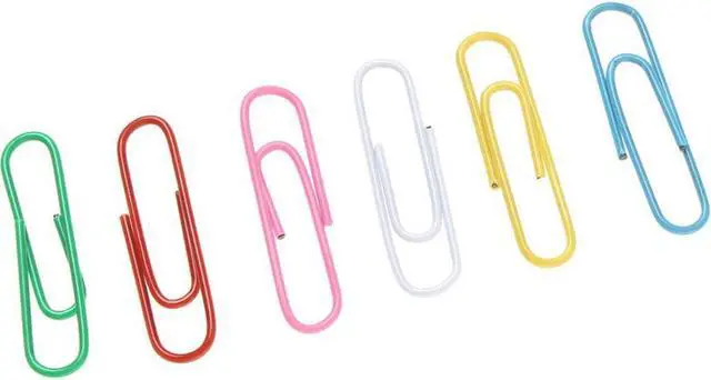 Alt view image 7 of 7 - SUMAJU 500 PCS Colored Paper Clips, 33 mm/1.3Inch Assorted Paperclips