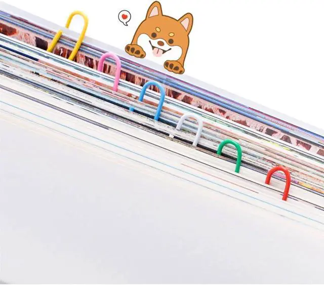 Alt view image 6 of 7 - SUMAJU 500 PCS Colored Paper Clips, 33 mm/1.3Inch Assorted Paperclips