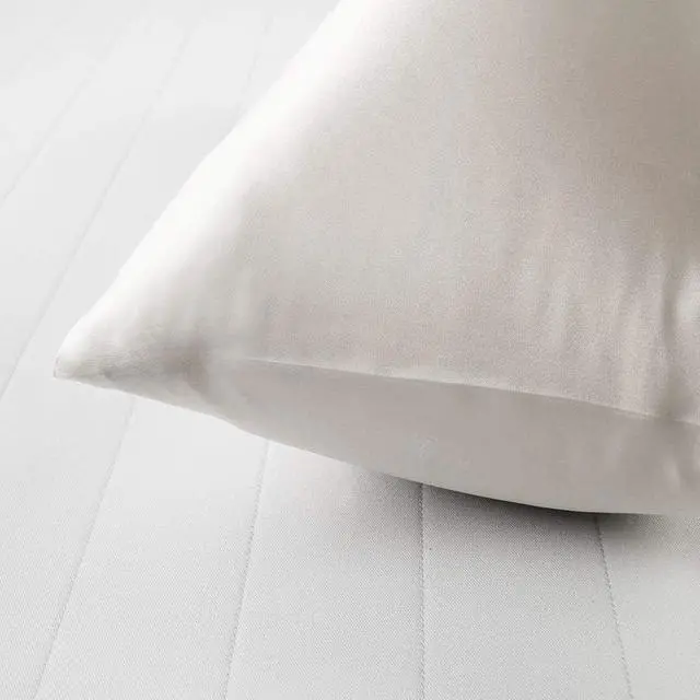 Alt view image 4 of 7 - Satin Toddler Pillowcases Set of 2, 13x18 Travel Pillow Covers, Silver