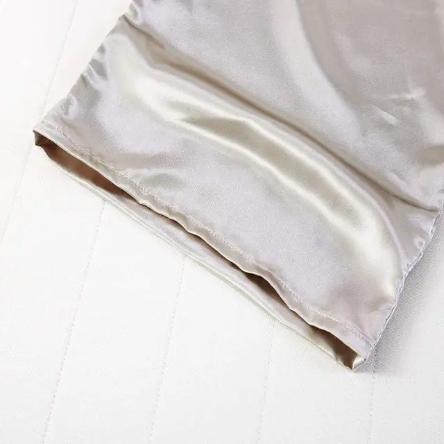 Alt view image 6 of 7 - Satin Toddler Pillowcases Set of 2, 13x18 Travel Pillow Covers, Silver