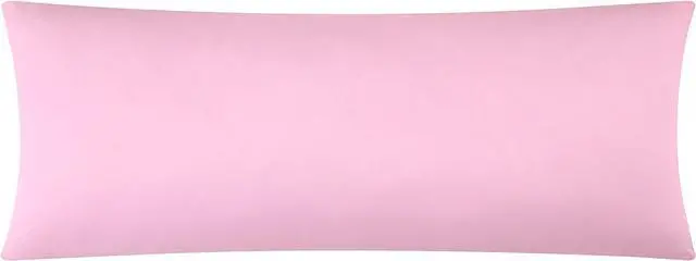 Alt view image 2 of 7 - EVOLIVE Body Pillow Cover 21"x54", Microfiber, Hidden Zipper (Pink)