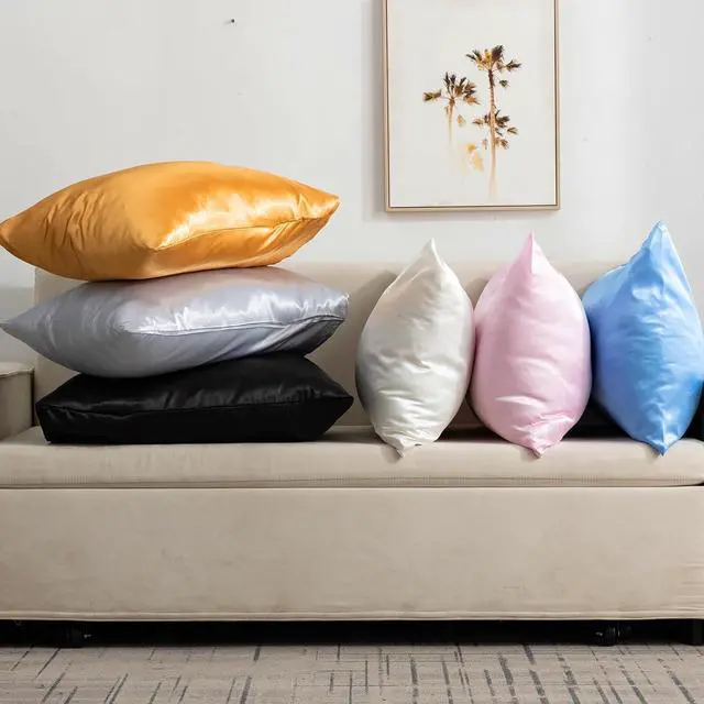 Alt view image 7 of 7 - Gold Satin Pillowcase, Similar to Silk Pillow Cases 20x26 inches