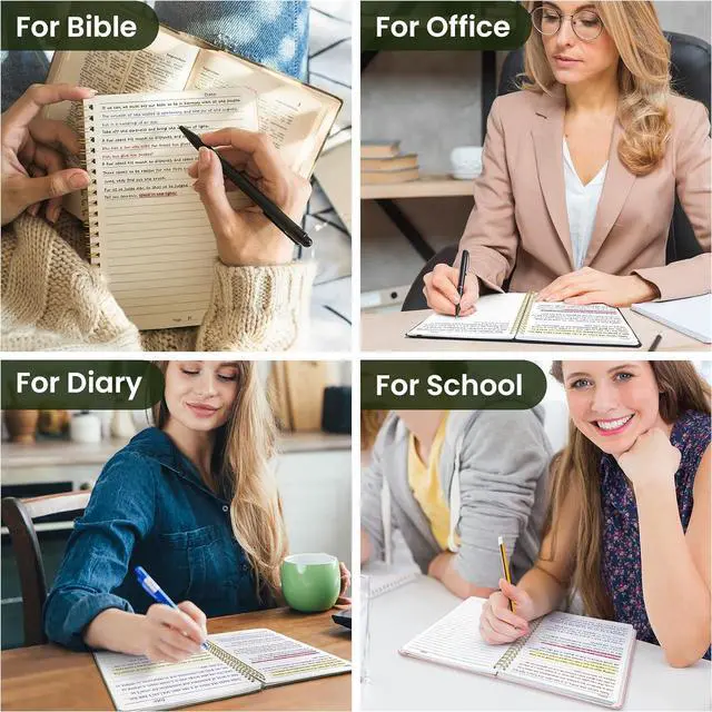Alt view image 7 of 7 - Taja Lined Spiral Journal Notebook for Women & Men, 140 Pages, College Ruled Hardcover Notebook for Work & Note Taking, Journals for Writing, A5(5.7" x 7.9") - Green