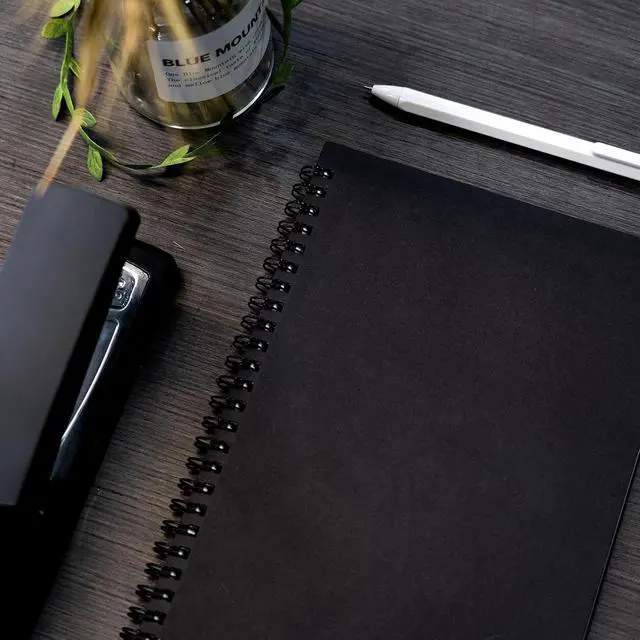 Alt view image 6 of 7 - DSTELIN 10 inch x 7.5 inch, 100GSM, Blank Spiral Notebook, 2-Pack, Soft Cover, Sketch book, 120 Pages / 60 Sheets, (Black)