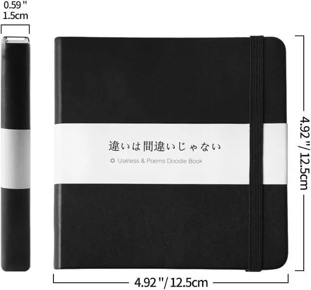 Alt view image 2 of 7 - 5x5 Sketchbook,Pocket Hardcover Notebooks,Sketch Books for Drawing Writing