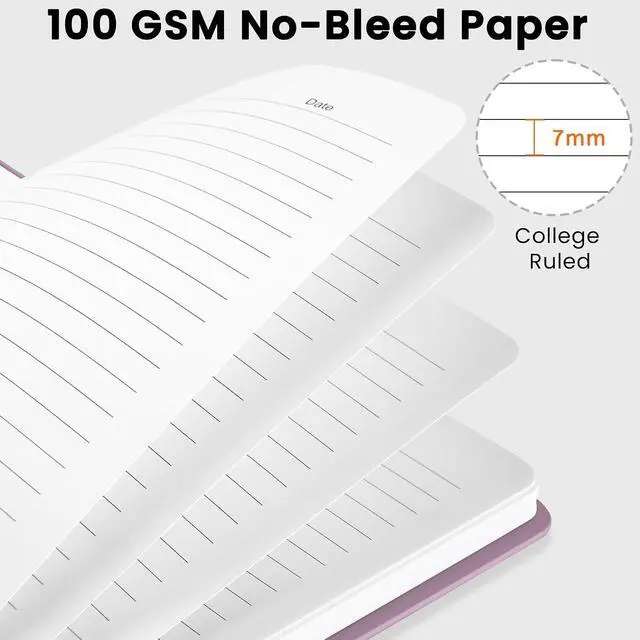 Alt view image 3 of 6 - Lined Spiral Journal Notebook, A5 College Ruled Notebook for Note-Taking