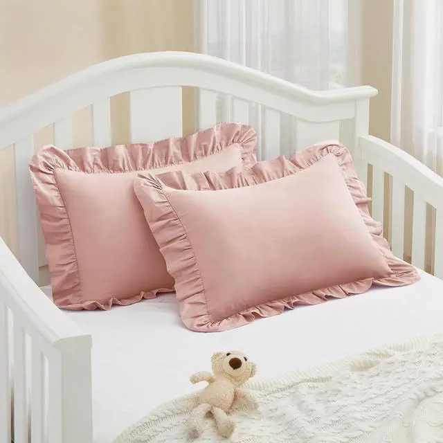 Alt view image 4 of 7 - KKJIAF Cotton Toddler Pillowcase 13"x18" Set of 2, Pink