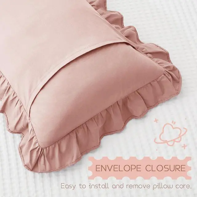Alt view image 6 of 7 - KKJIAF Cotton Toddler Pillowcase 13"x18" Set of 2, Pink
