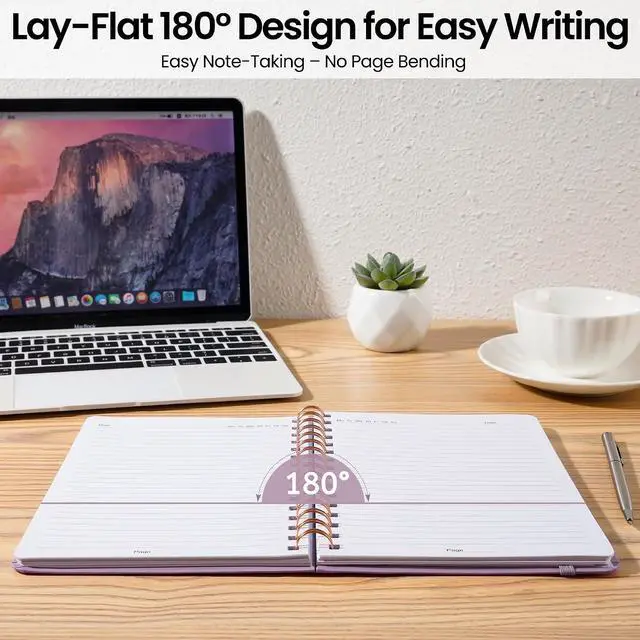 Alt view image 4 of 6 - Lined Spiral Journal Notebook, A5 College Ruled Notebook for Note-Taking