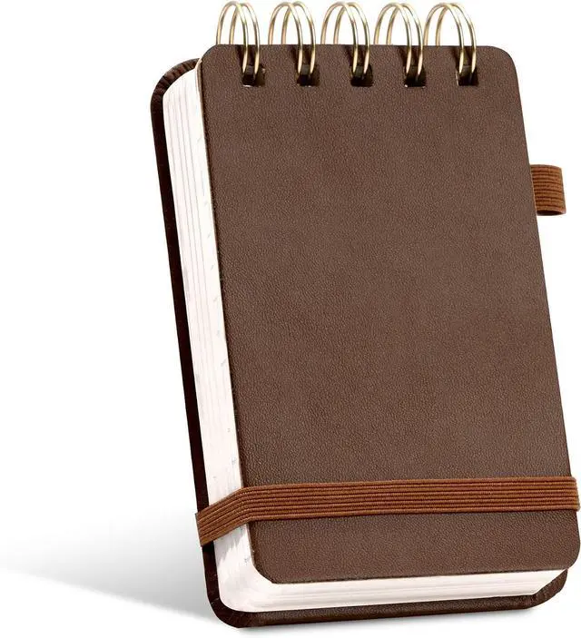 Main image of Yoment Small Notebooks 3x5 Leather Pocket Notepad 150 Pages Top Notebook