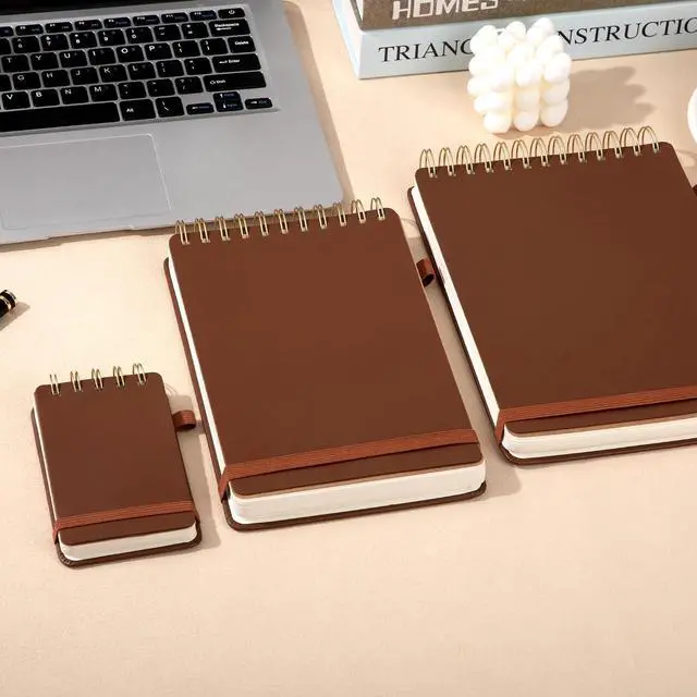 Alt view image 6 of 7 - Yoment Small Notebooks 3x5 Leather Pocket Notepad 150 Pages Top Notebook