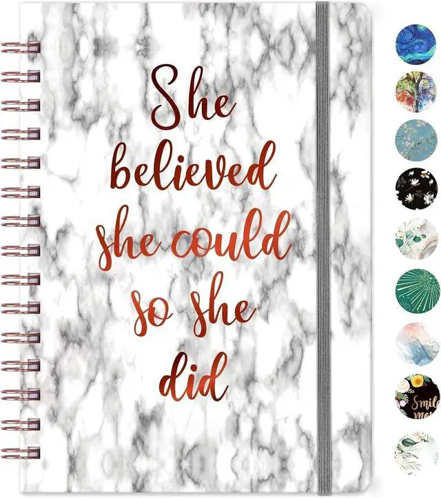 Main image of Frasukis Ruled Notebook/Journal - Spiral Notebook, 8.5" X 6.4"