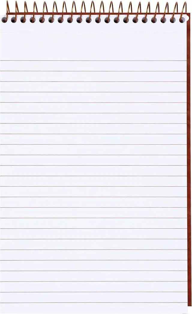 Alt view image 3 of 3 - Ampad Gold Fibre Retro Writing Pad, Red Cover, White Paper, 5 x 8, Medium Rule, 80 Sheets, 1 Each (20-007)