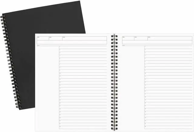 Main image of Cambridge Limited Business Notebook, Legal Ruled Paper, 5" x 8", 80 Sheets, Flexible Soft Touch Cover, Wirebound, Black (06074)