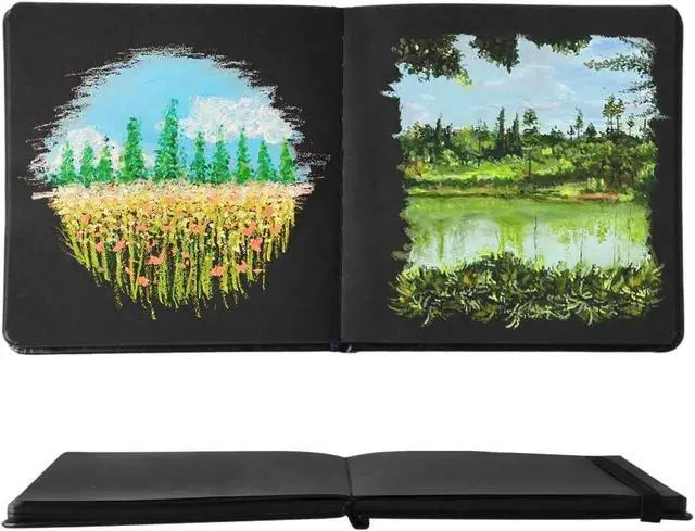 Alt view image 7 of 7 - 5x5 Sketchbook,Pocket Hardcover Notebooks,Sketch Books for Drawing Writing